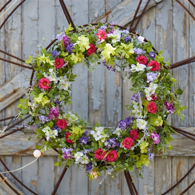 Mixed Floral Wreath 24"D
