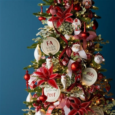 Red Glitter Rope Ribbon (Set of 12 Rolls)