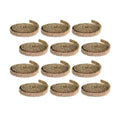Gold Glitter Rope Ribbon (Set of 12 Rolls)