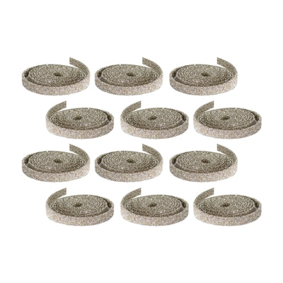 Champagne Glitter Rope Ribbon (Set of 12 Rolls)