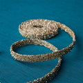 Champagne Glitter Rope Ribbon (Set of 12 Rolls)