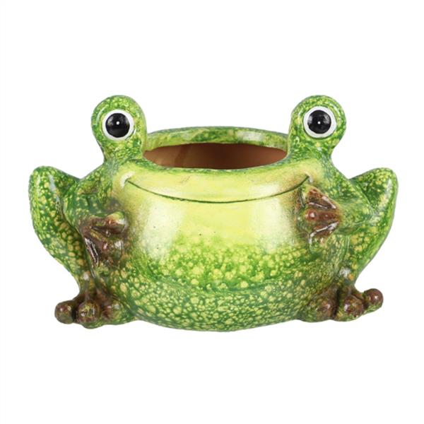 Ceramic Happy Frog Planter