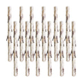 Rustic Birch Log Bundle with Snowy Accents (Set of 12)