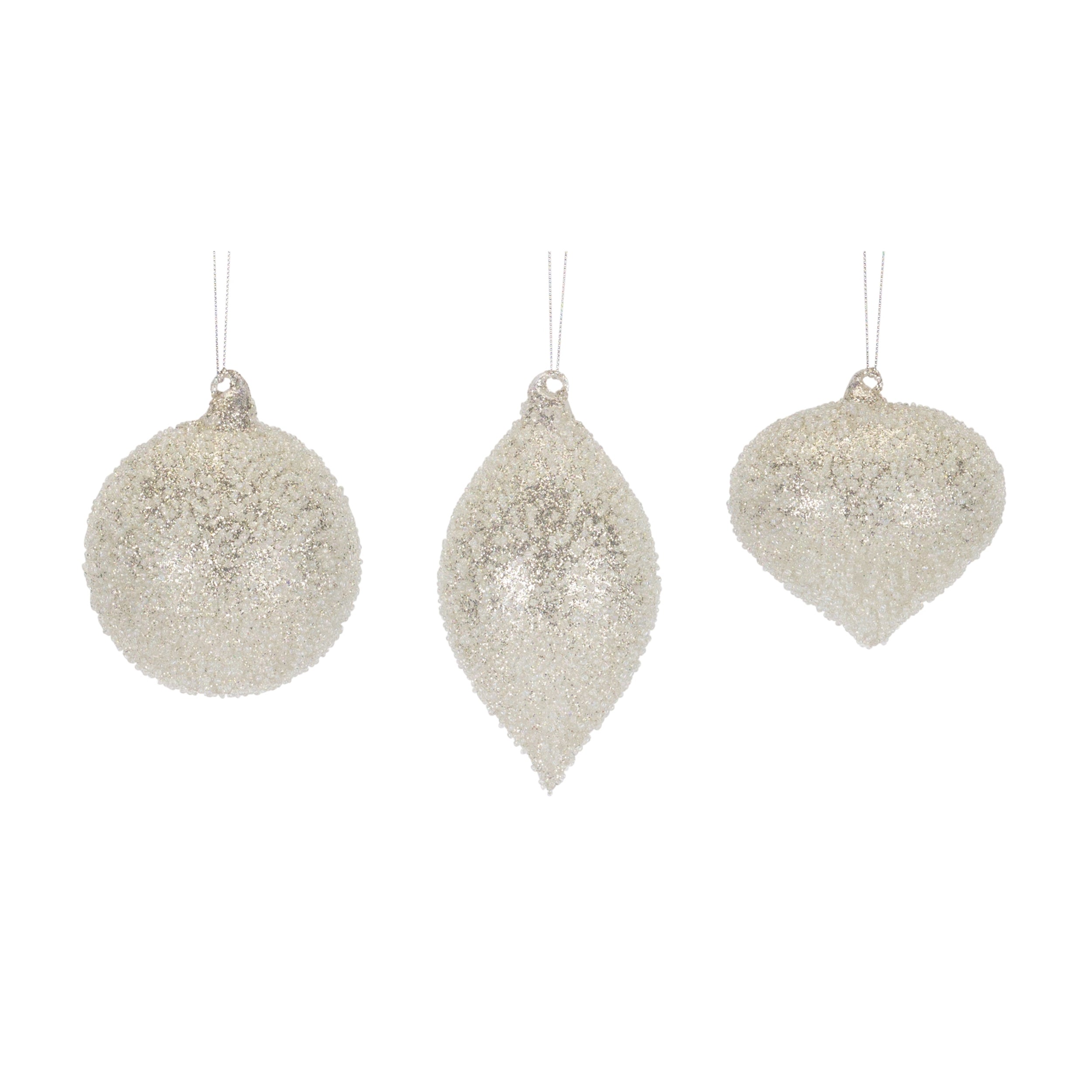 Beaded Glass Tree Ornament (Set of 6)