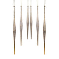 Gold and Silver Ombre Drop Ornament (Set of 6)