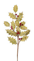 Glittered Holly Spray (Set of 12)