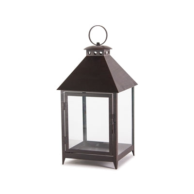 Footed Iron Metal Lantern (Set of 2)