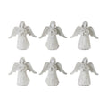 Praying Angel Figurine with Metal Wings (Set of 6)