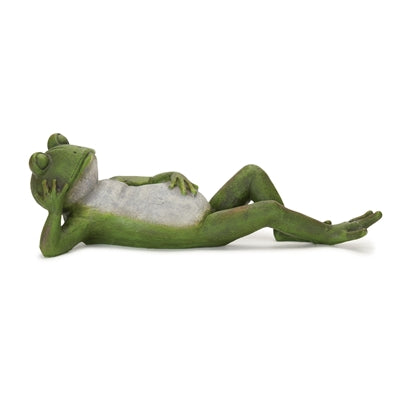 Lounging Garden Frog Figurine (Set of 3)