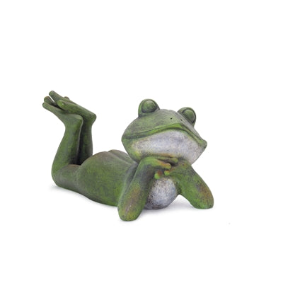 Lounging Garden Frog Figurine (Set of 3)