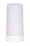 LED Orange Flickering Light Pillar Candle with Remote (Set of 2)