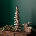 Gold Flocked Pine Tree 26"H