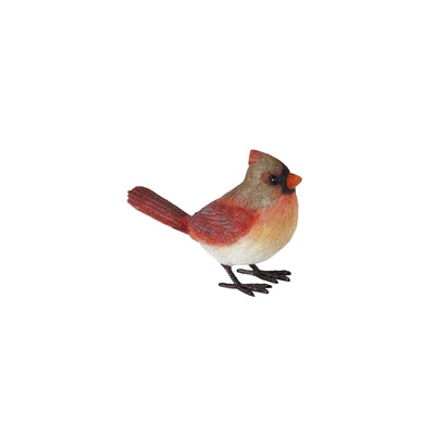 Cardinal Bird Figurine (Set of 4) 4”H Resin