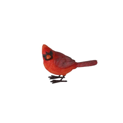 Cardinal Bird Figurine (Set of 4) 4”H Resin