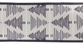 Grey Holiday Tree Wired Ribbon (Set of 2)