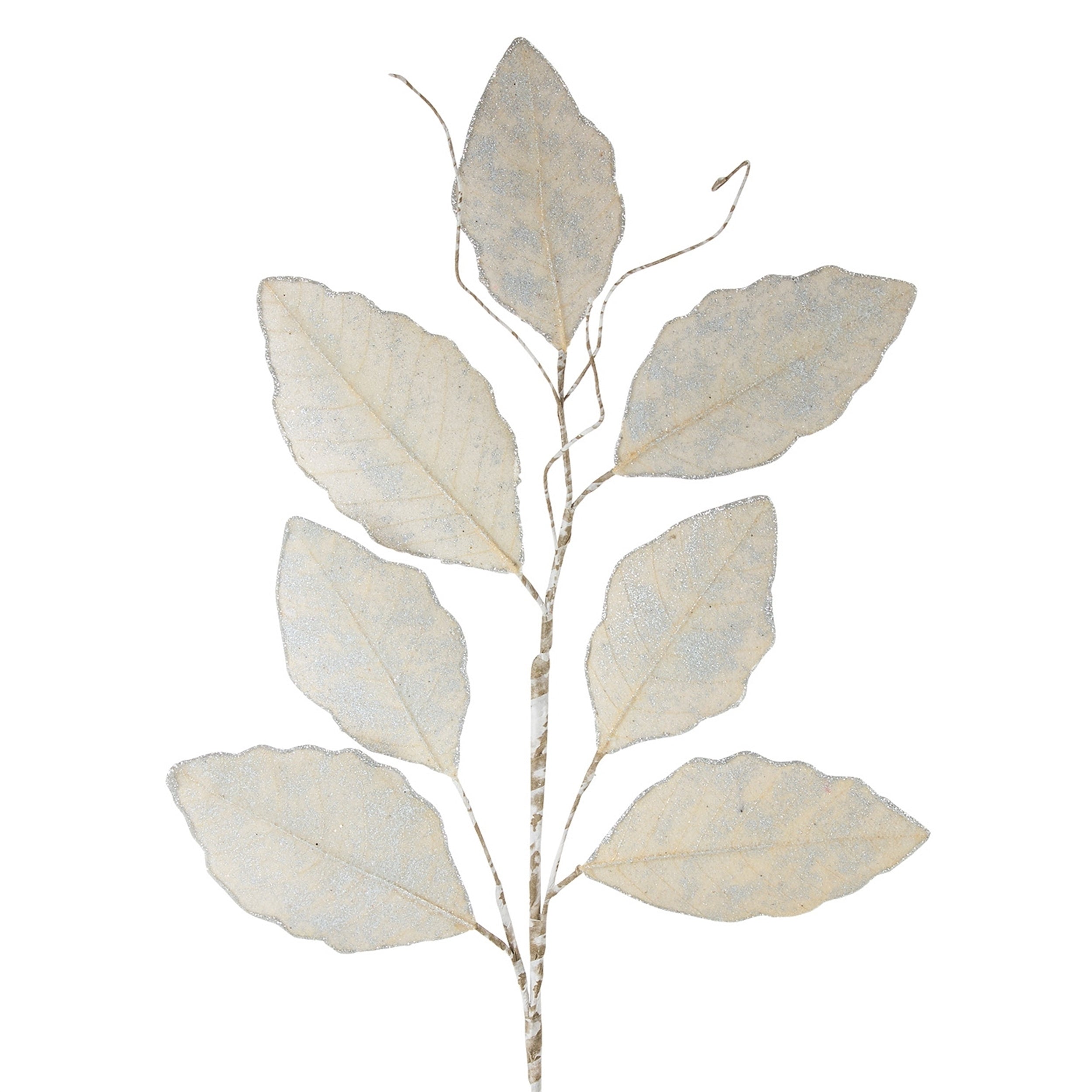 Champagne Magnolia Leaf Spray with Twig Accent (Set of 12)
