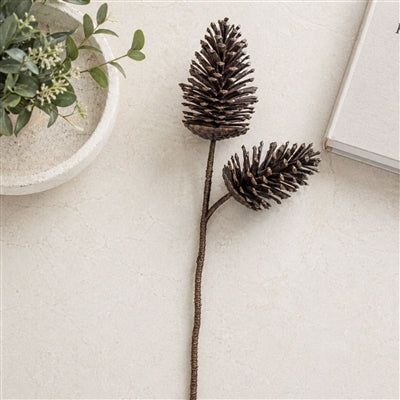 Double Pine Cone Spray (Set of 6)