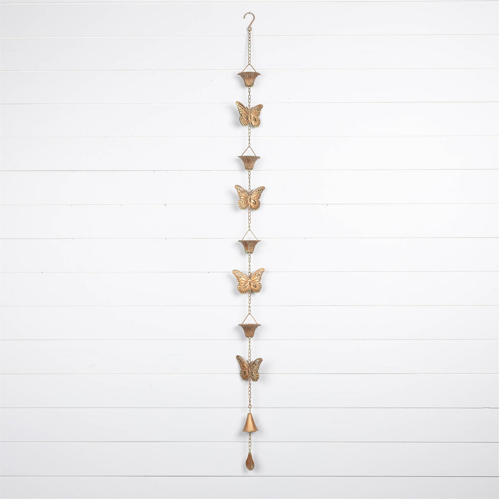 Iron Butterfly Rain Chain 61.5"H