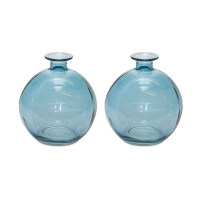 Glass Bubble Vase (Set of 2)