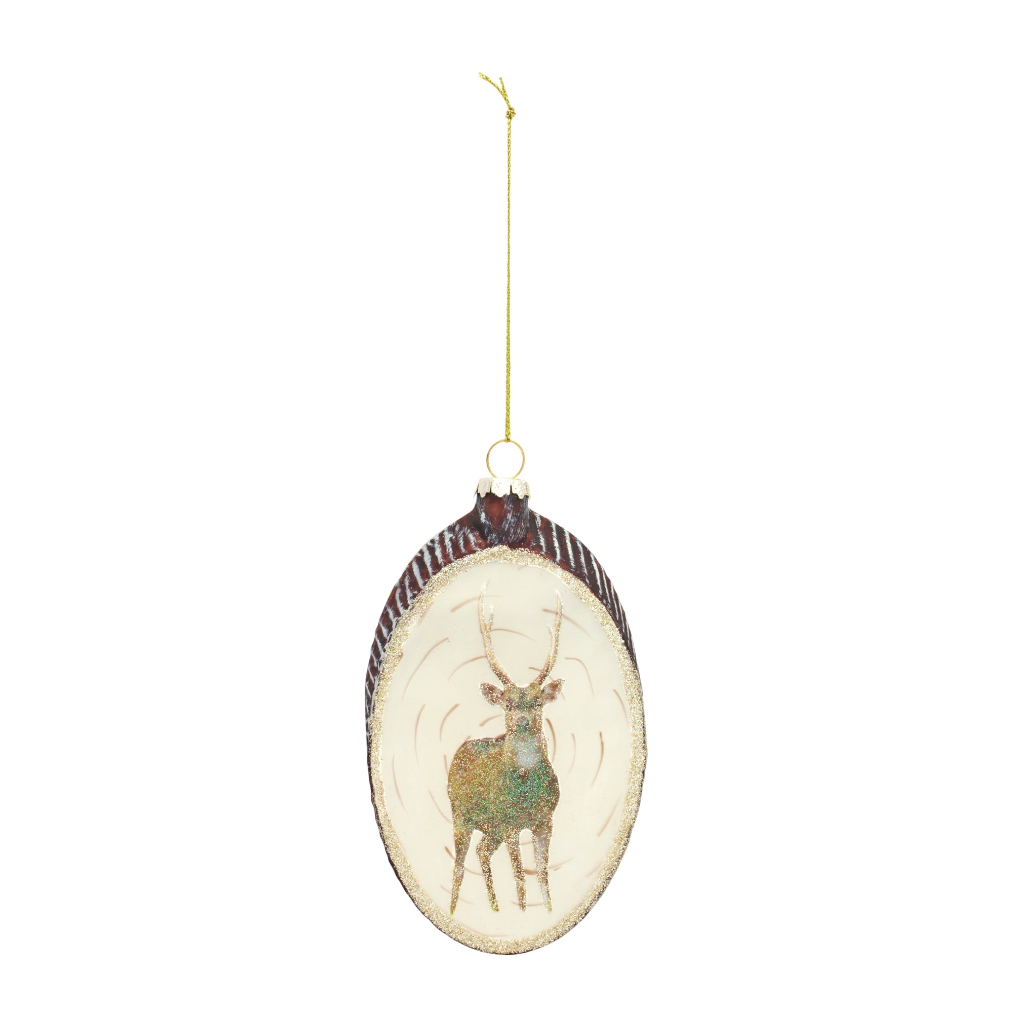 Deer Disc Ornament (Set of 12)