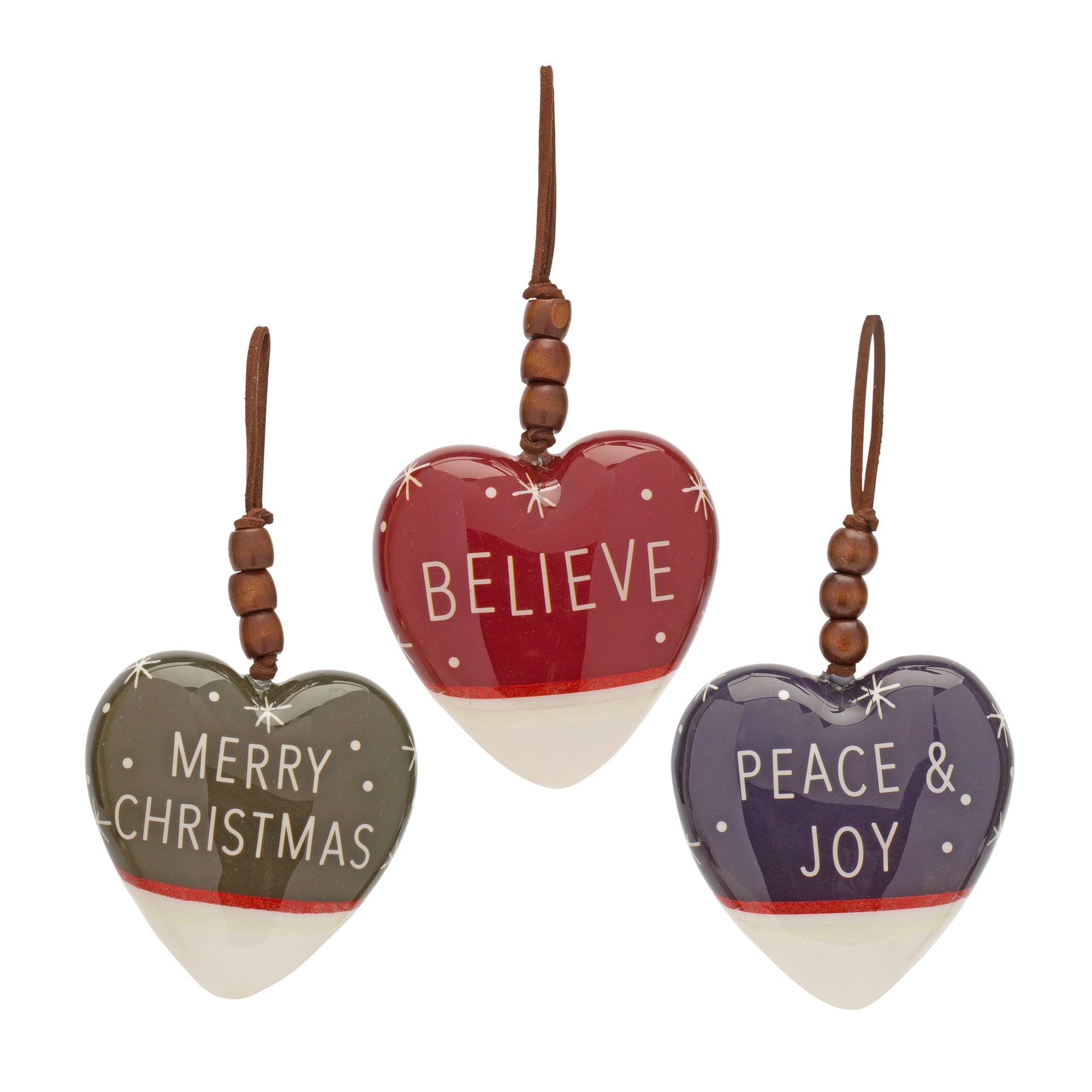 Sentiment Heart Ornament (Set of 12)