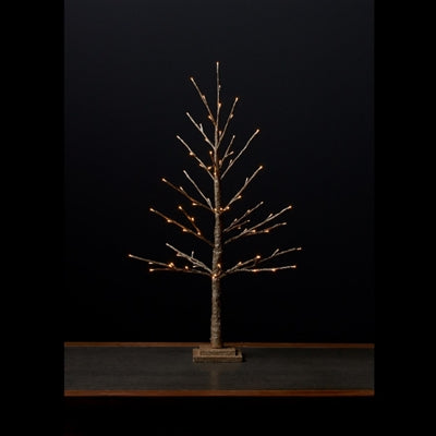LED Lighted Gold Twig Tree 36"H