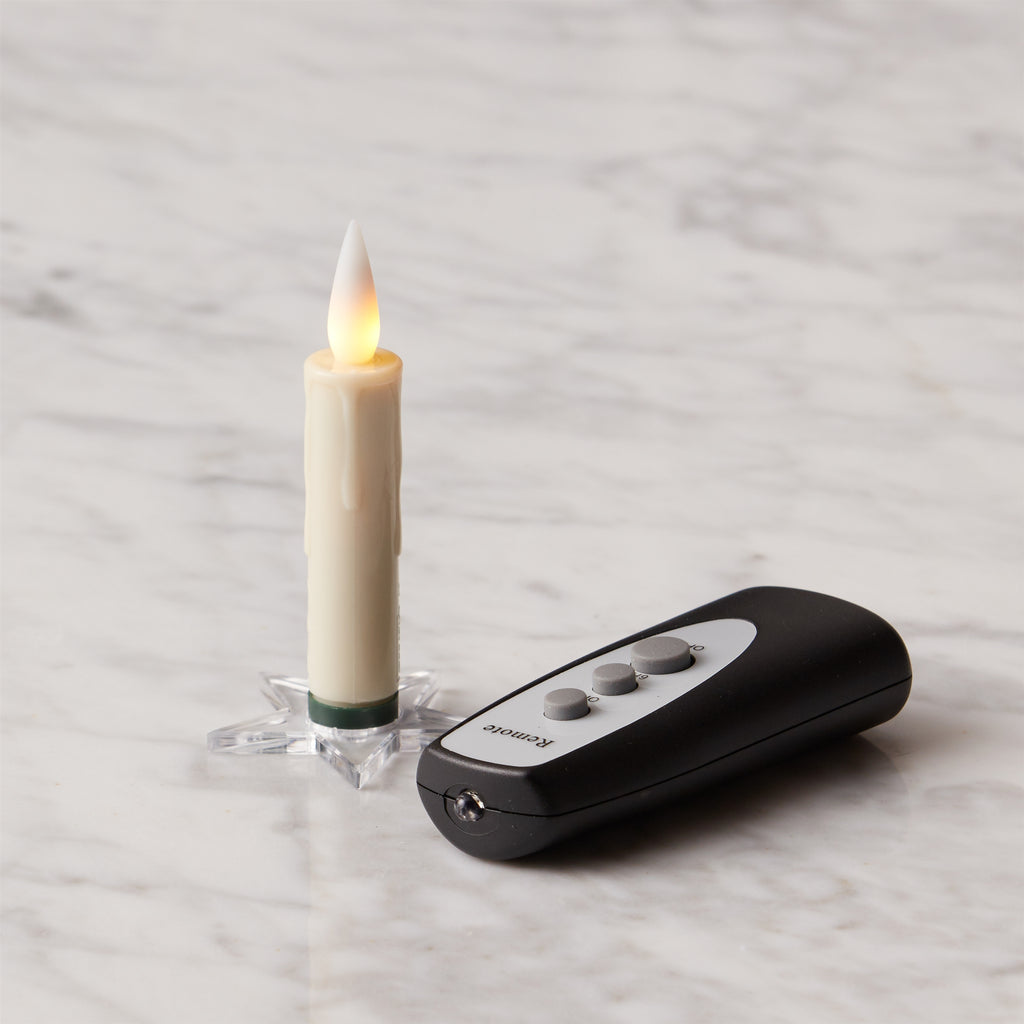 LED FIA Flame Clip-on Candle Taper or Suction Cup (Set of 10)