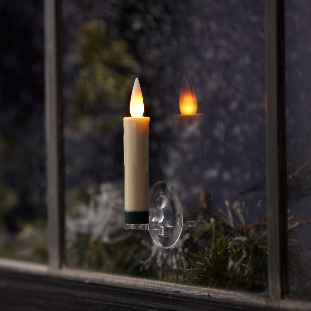 LED FIA Flame Clip-on Candle Taper or Suction Cup (Set of 10)