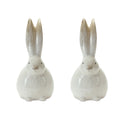Rustic Terra Cotta Bunny Figurine (Set of 2)