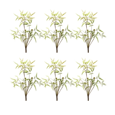 Mini Fern Foliage Bush with Sprout Accent (Set of 6)