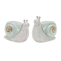 Whimsical Terra Cotta Garden Snail Planter (Set of 2)