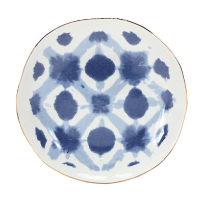 Coastal Tie-Dye Design Ceramic Plate (Set of 4)