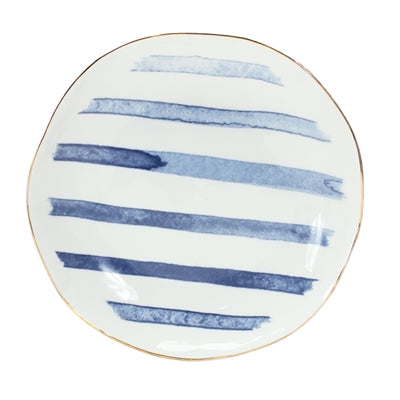 Coastal Tie-Dye Design Ceramic Plate (Set of 4)