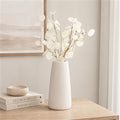 Ivory Silver Dollar Eucalyptus Leaf Spray (Set of 6)