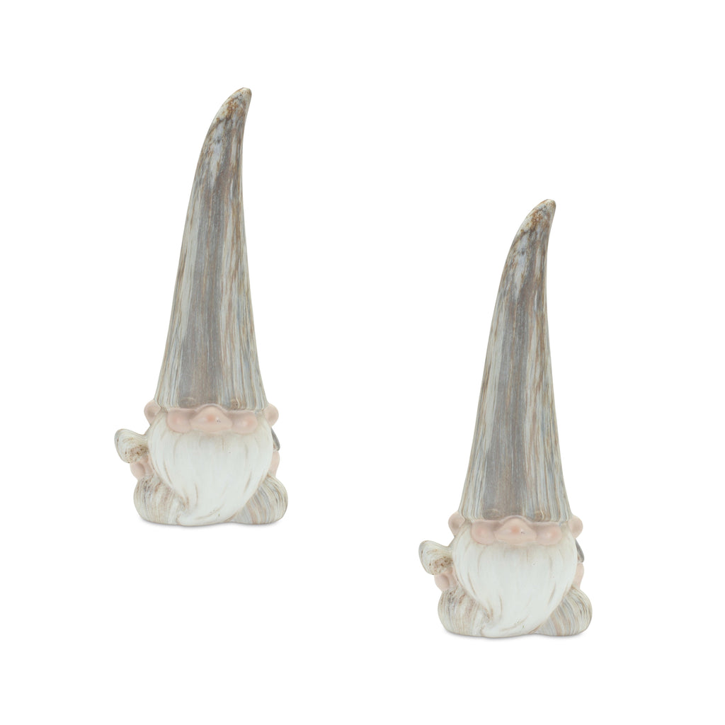 Gnome (Set of 2) 14.5”D Terra Cotta