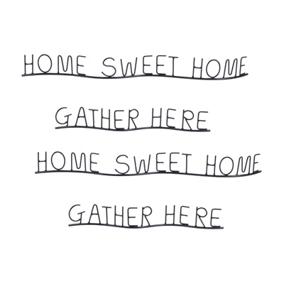 Gather and Home Sentiment Decor (Set of 4)