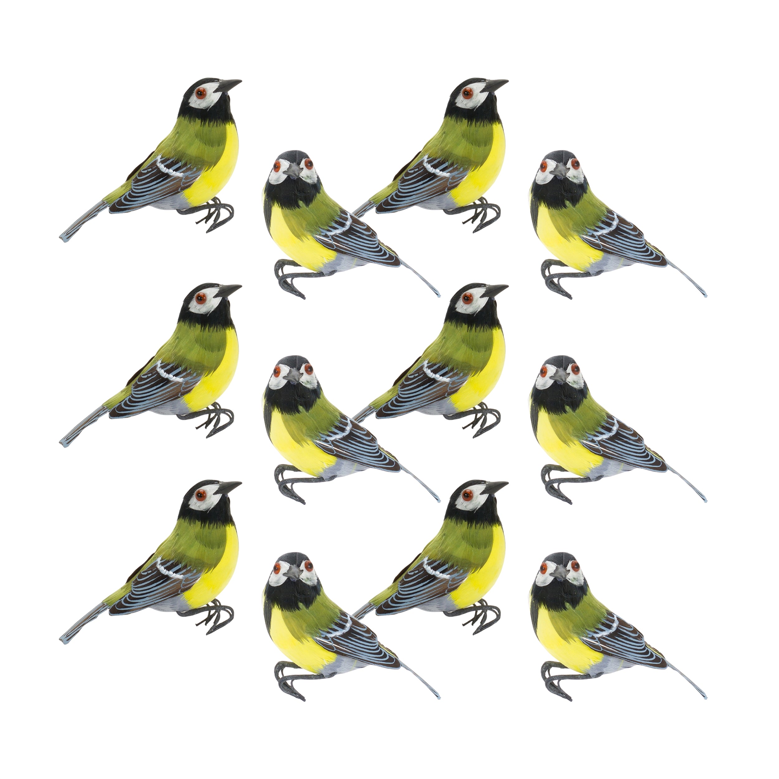 Foam Bird Decoration (Set of 12)