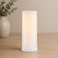 LED FIA Flame Designer Candle with White Hue 7.5"H