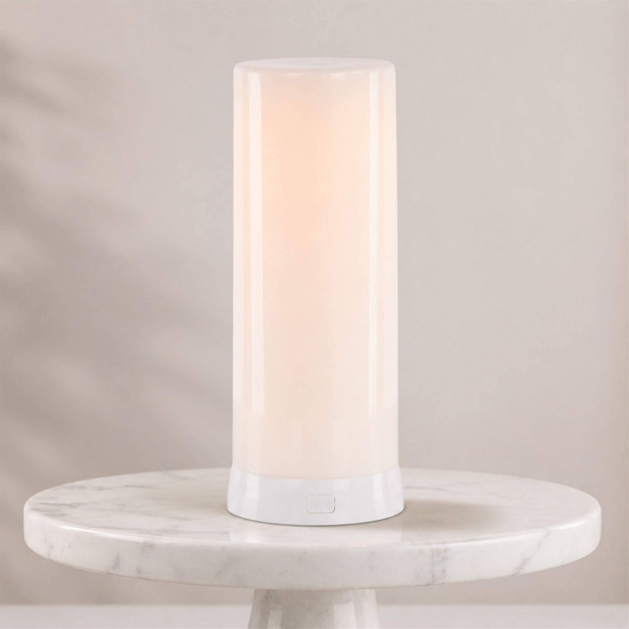 LED FIA Flame Designer Candle with White Hue 7.5"H