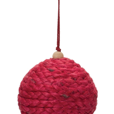 Jute Ball Ornament (Set of 4)