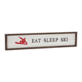 Eat Sleep Ski Sign 23"L