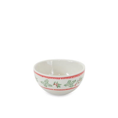 Stoneware Mistletoe Bowl (Set of 3)