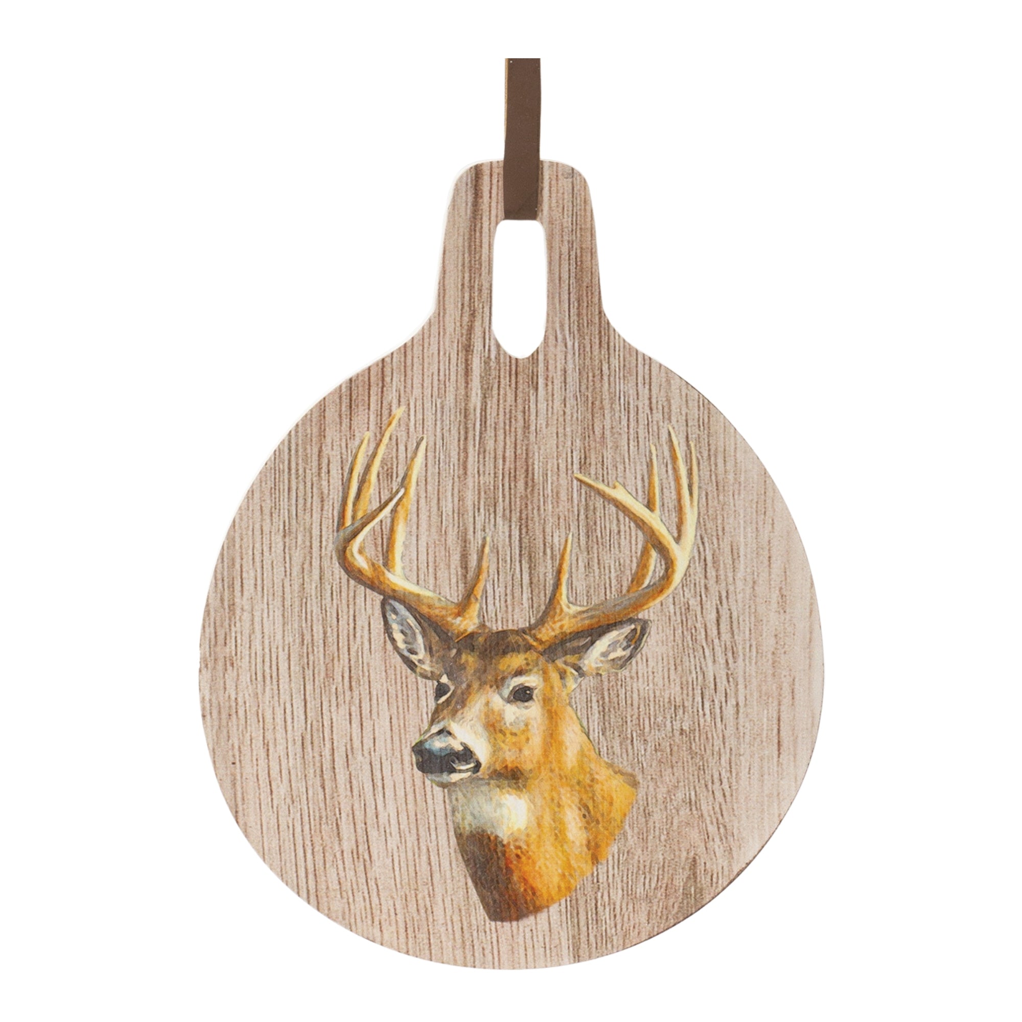 Deer Print Cutting Board Decor 7.75"D