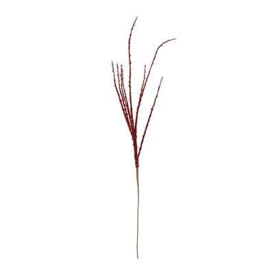 Red Tinsel Branch (Set of 6)