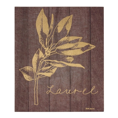 Laurel and Holly Plaque (Set of 2)