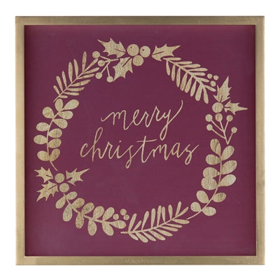 Framed Holiday Sentiment Sign (Set of 2)