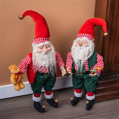 Plush Toy Shop Santa (Set of 2)