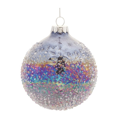 Irredescent Glass Ball Ornament (Set of 12)