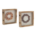 Dried Fruit Wreath Shadow Box (Set of 2)