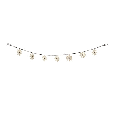 Fabric Snowflake Garland (Set of 2)